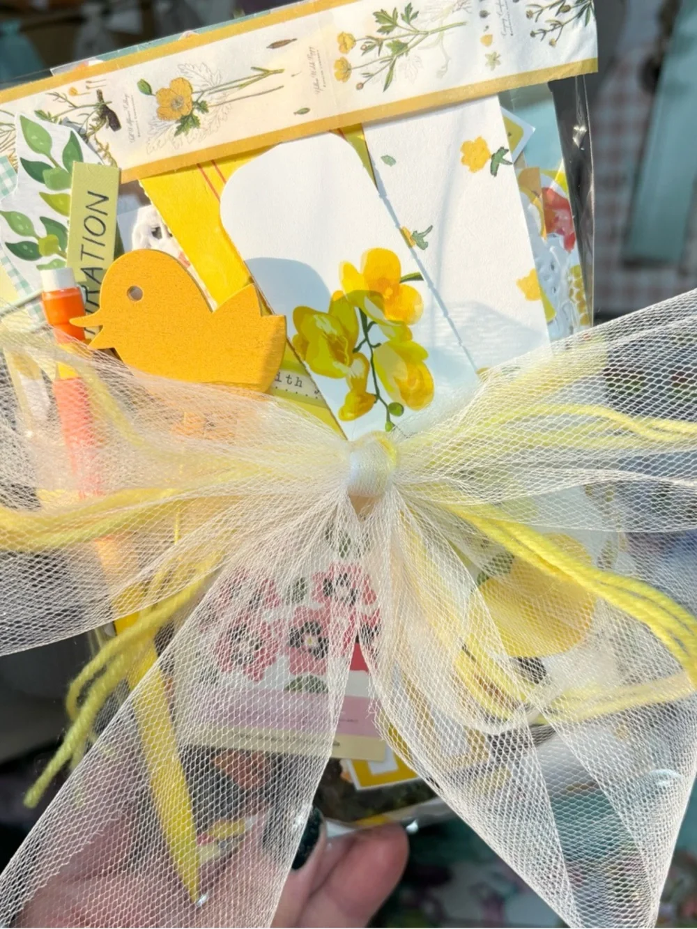 Yellow Junk Journal Paper Scrap Pack Kit 100 Pc Ephemera Planner Decor Scrapbook
